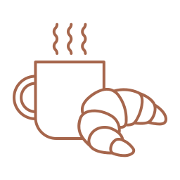 Petit-déjeuner inclus,<br>produits locaux